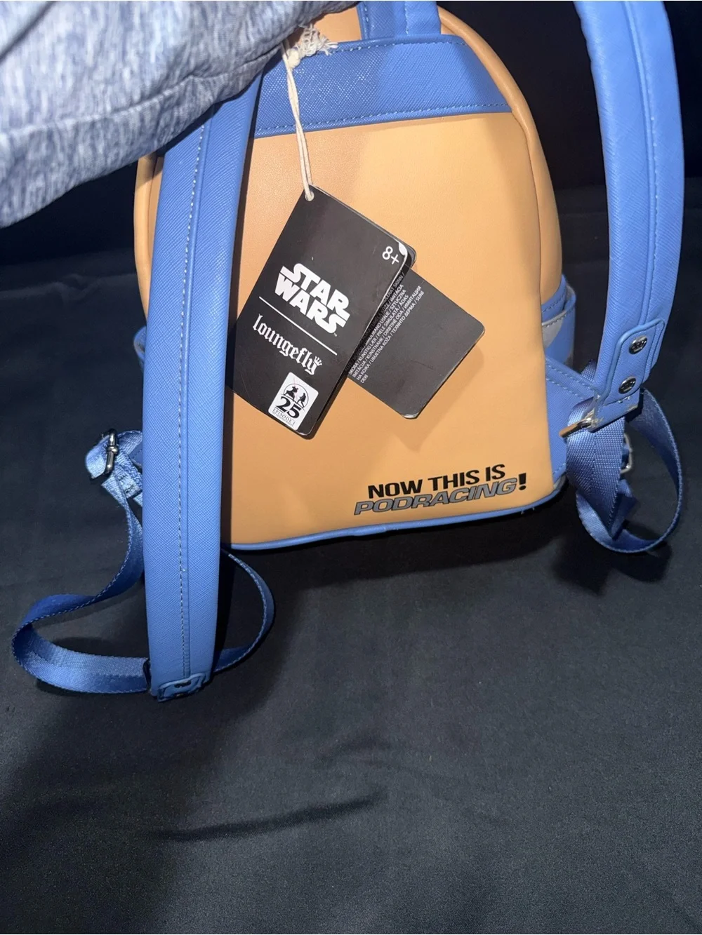 Loungefly Star Wars Podracing Mini Backpack in Peach and Light Blue